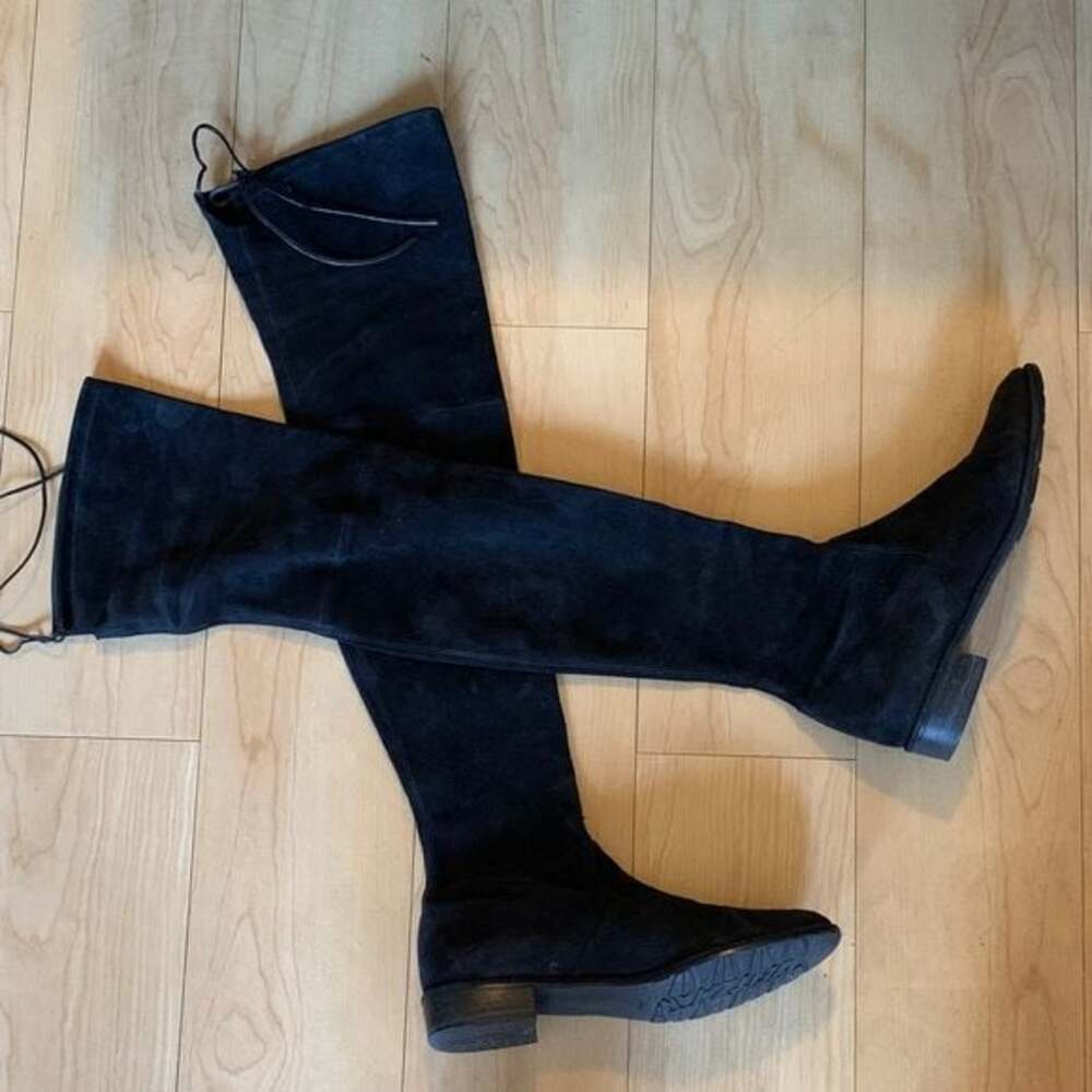 Stuart Weitzman Lowland Suede Over the Knee Boots
